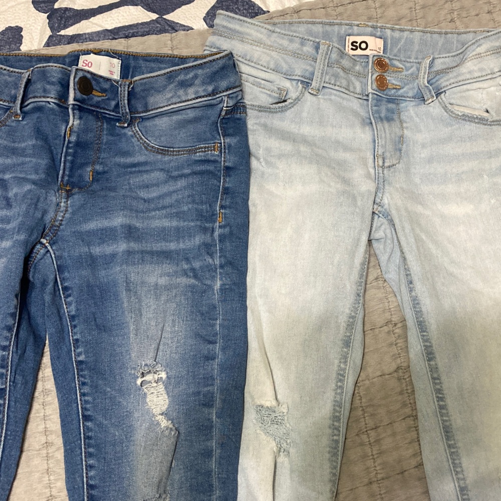 SO Kids' Jeans in Blue and Black